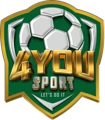 Logo 4YOU SPORT - khiên xanh lá viền vàng